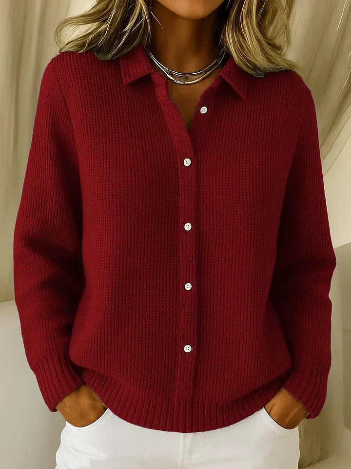 Cardigan long Flore en coton doux à boutons, vue 3