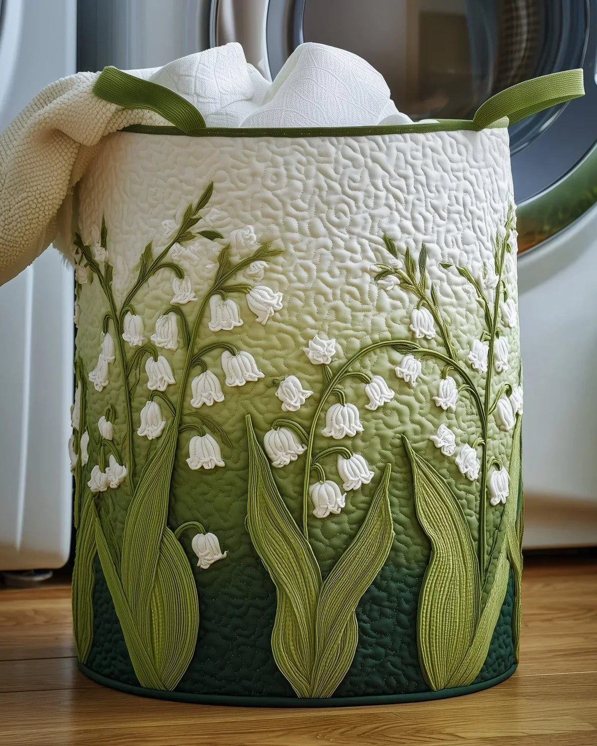 Panier de rangement matelassé Muguet
