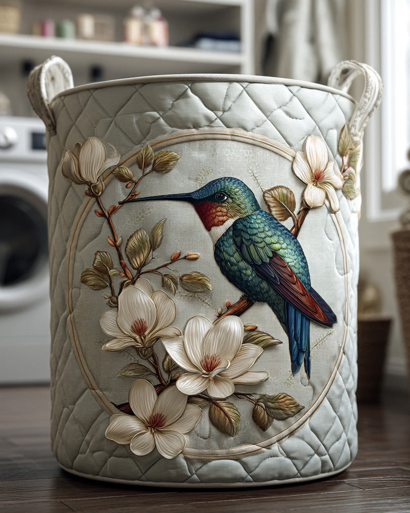 Panier de rangement matelassé Colibri