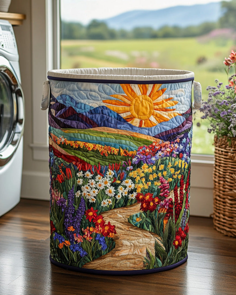 Panier de rangement matelassé Chant du Pré