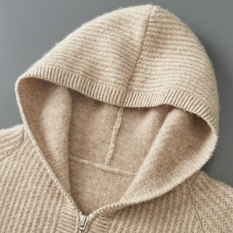Pull à capuche Manon en cachemire, vue 3