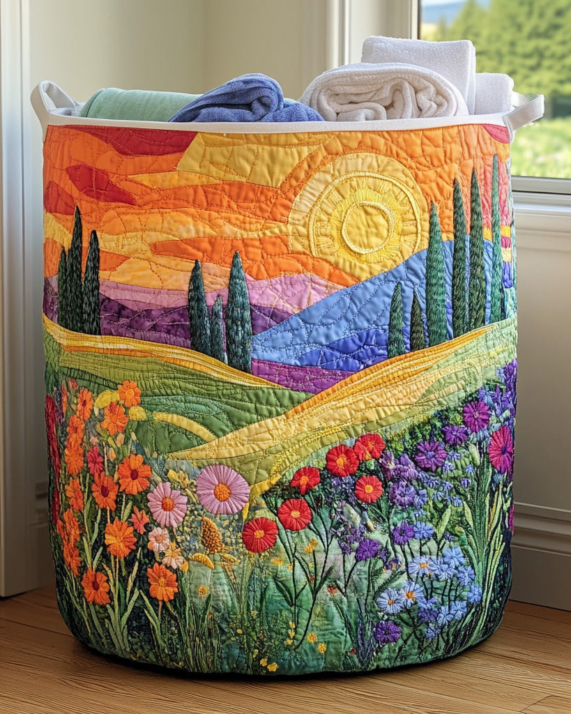 Panier de rangement matelassé Panier Printanier