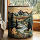 Panier de rangement matelassé Forêt Profonde