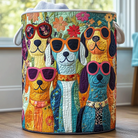 Panier de rangement matelassé Chiens Joyeux