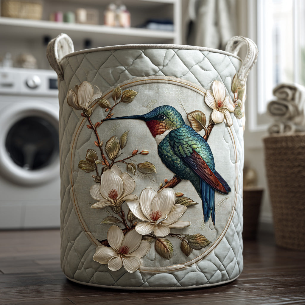 Panier de rangement matelassé Colibri
