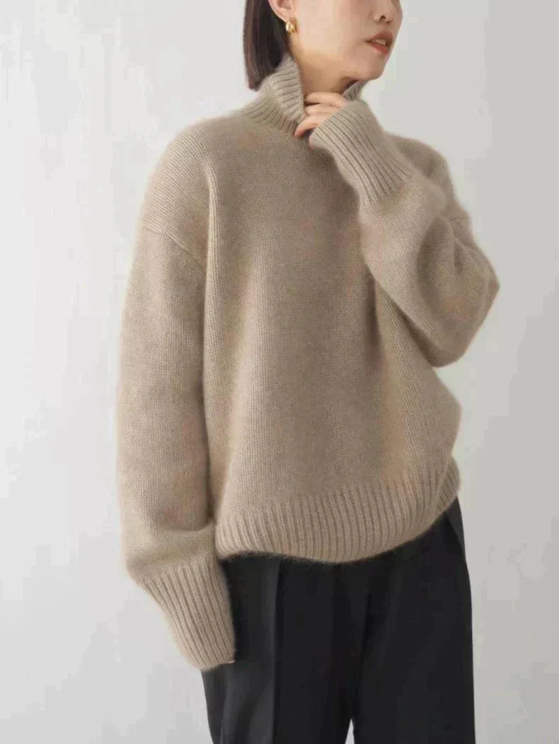 Pull à col montant Inès en maille douce, vue 5