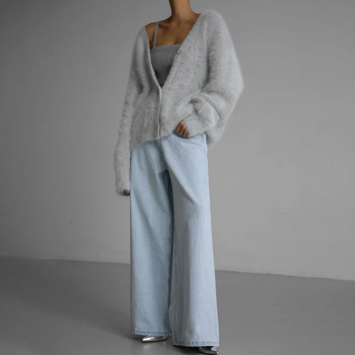 Cardigan élégant Léonie en maille douce, vue 5