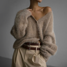 Cardigan élégant Léonie en maille douce, vue 10