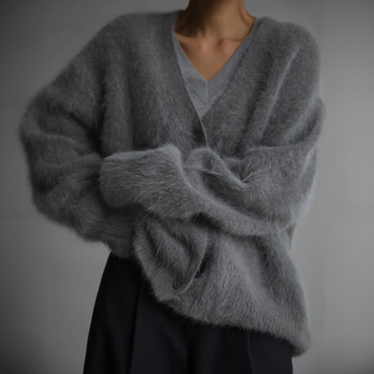 Cardigan élégant Léonie en maille douce, vue 9