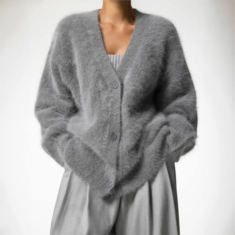 Cardigan élégant Léonie en maille douce, vue 4