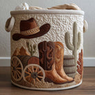 Panier de rangement matelassé Esprit Western