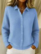 Cardigan long Flore en coton doux à boutons, vue 1