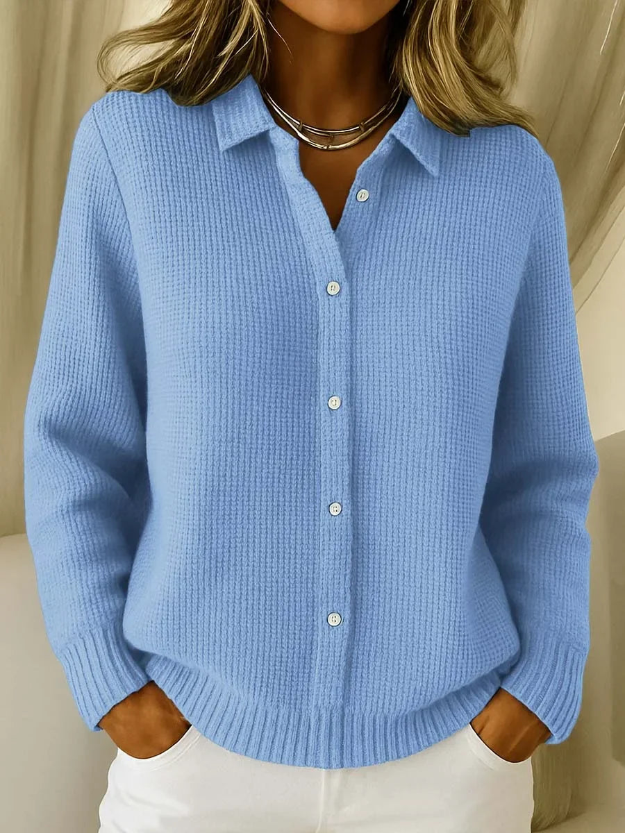 Cardigan long Flore en coton doux à boutons, vue 1
