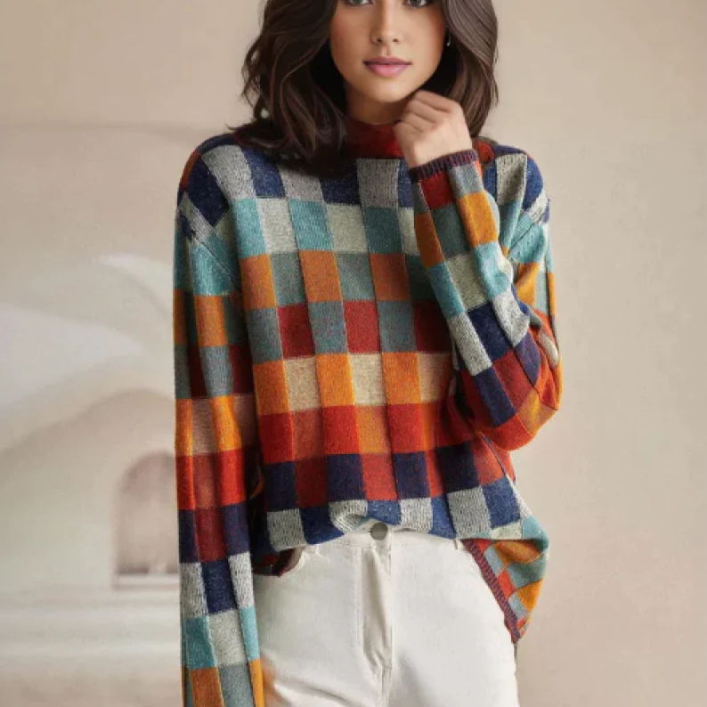Pull col roulé Élise doux et léger, vue 1