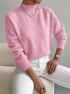 Pull col roulé Yvonne en maille douce, vue 2