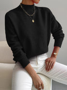 Pull col roulé Yvonne en maille douce, vue 5