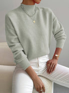 Pull col roulé Yvonne en maille douce, vue 10