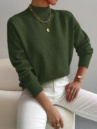Pull col roulé Yvonne en maille douce, vue 8